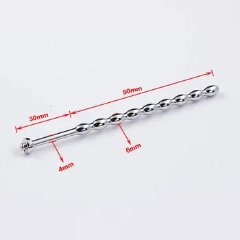 Electric/Electro Ring Stainless Steel Urethral Sounding Peni Plug Shock Anal Plug Extender Enlargement Sex Toy For Electrode Ge 3