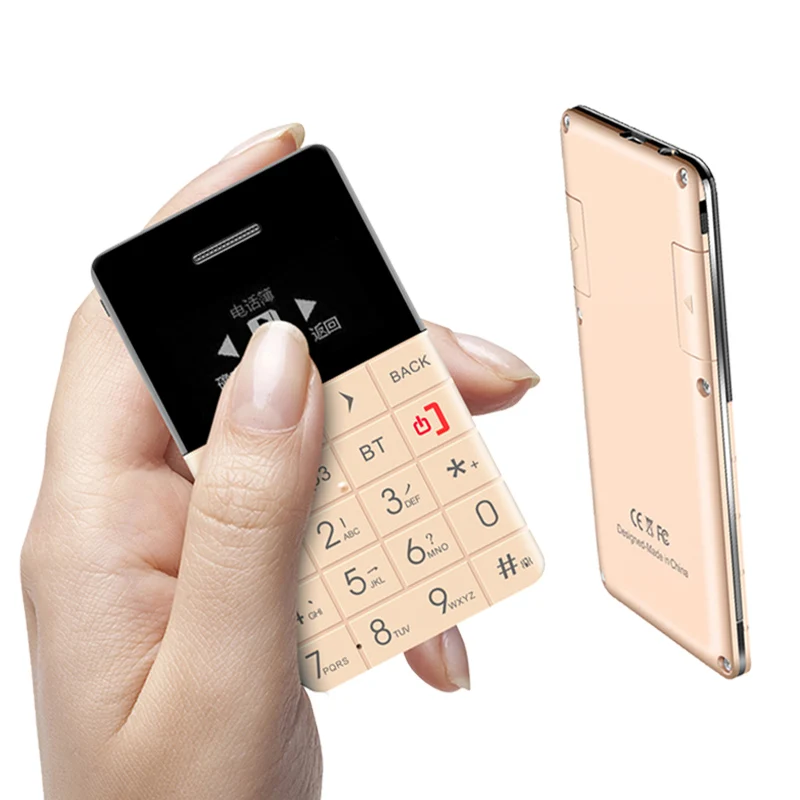Сверхтонкий мобильный телефон AEKU Qmart Q5 мини карта карманный | Смартфоны -32881702035