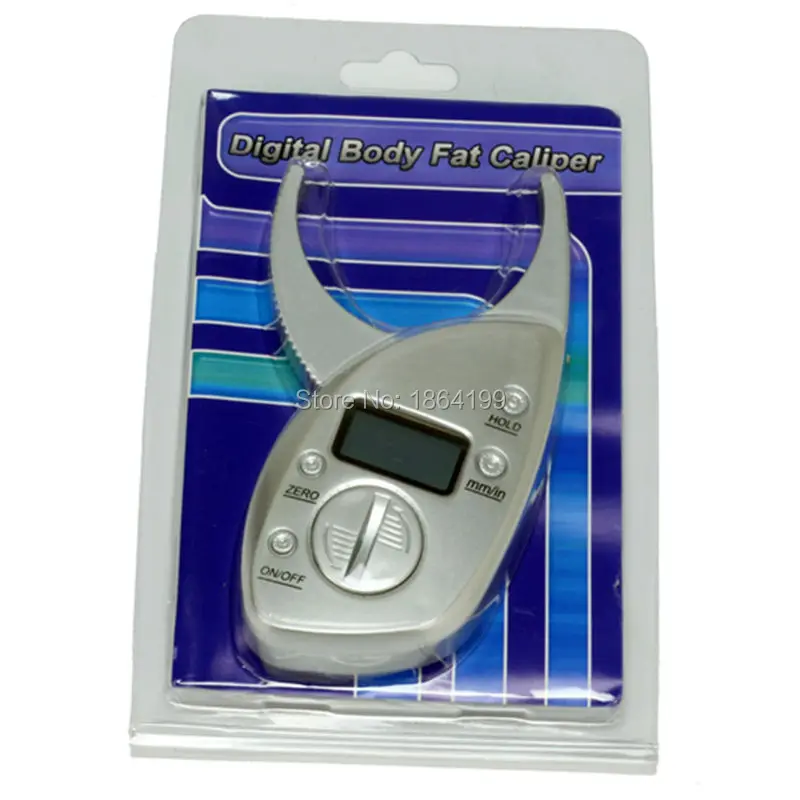 

Digital LCD Body Fat Caliper PLICOMETRO Skin Fold caliper fat Measurement Thickness 50mm 2inch Range 10pcs/lot!