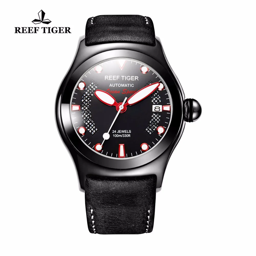 Reef Tiger/RT Mens Sport Watches Luminous Skeleton Automatic Watches Genuine Leather Band RGA704 Reef Tiger/RT Mens Sport Watches Luminous Skeleton Automatic Watches Genuine Leather Band RGA704