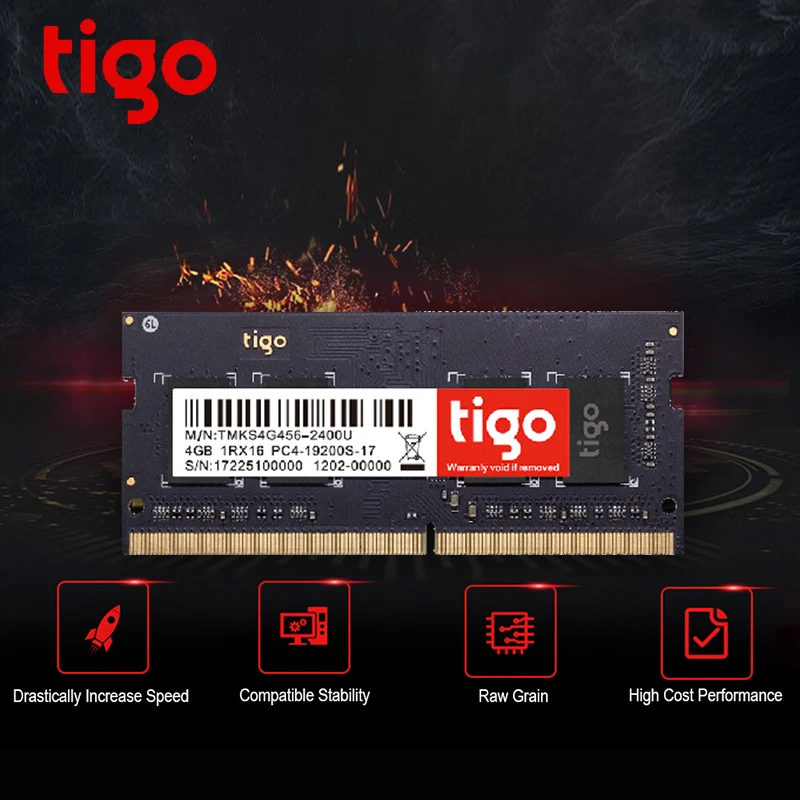 Tigo Оперативная память DDR4 8 GB ноутбук 2400 МГц памяти гб DDR 4 Memoria SoDIMM оперативная для