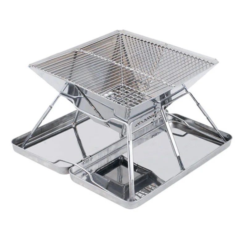 

Stainless Steel Folding Grill Carbon Furnace Barbecue Portable Oven Outdoor Barbecue Portable Barbecue
