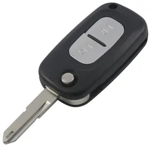 Для Renault Clio Kangoo Megane Модус 2 Кнопочным Пультом Дистанционного Брелок Оболочки/Чехол складной NE72 лезвие с ЛОГОТИПОМ