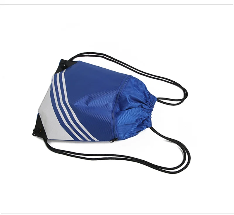 Сумка на шнурке Карманный полосатый рюкзак легкий для мужчин и женщин Спорт на открытом воздухе складной мешок для хранения студентов