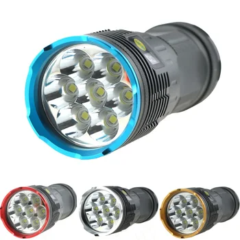 

OEM 10000 Lumen 7x CREE XM-L R8 Led Flashlight Waterproof 18650 rechargeable tactical lantern Torch Light With LCD Display