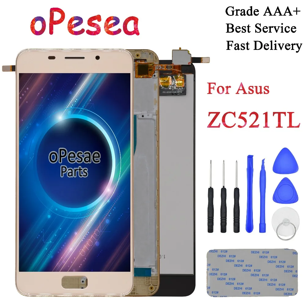 

oPesea 5.2'' For Asus zenfone 3s max ZC521TL X00GD LCD Display Panel Touch Screen Digitizer Glass Sensor Assembly