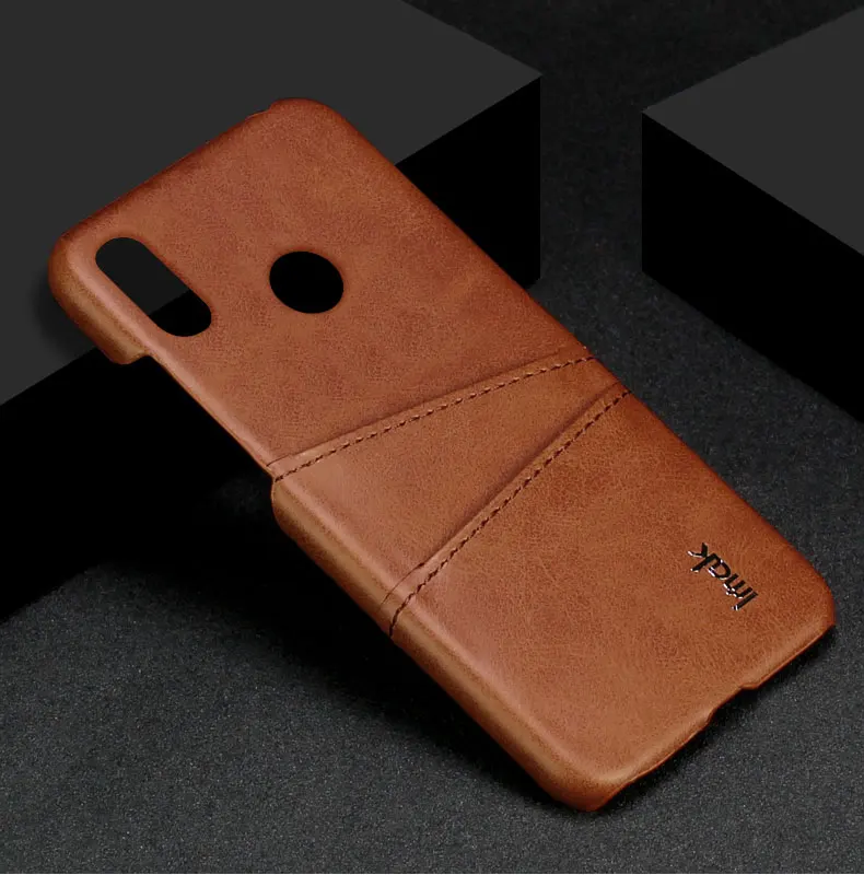IMAK Для Xiaomi mi Play чехол искусственная кожа+ Поликарбонат противоударный чехол для телефона слот для карт чехол для mi Play крышка защитный экран