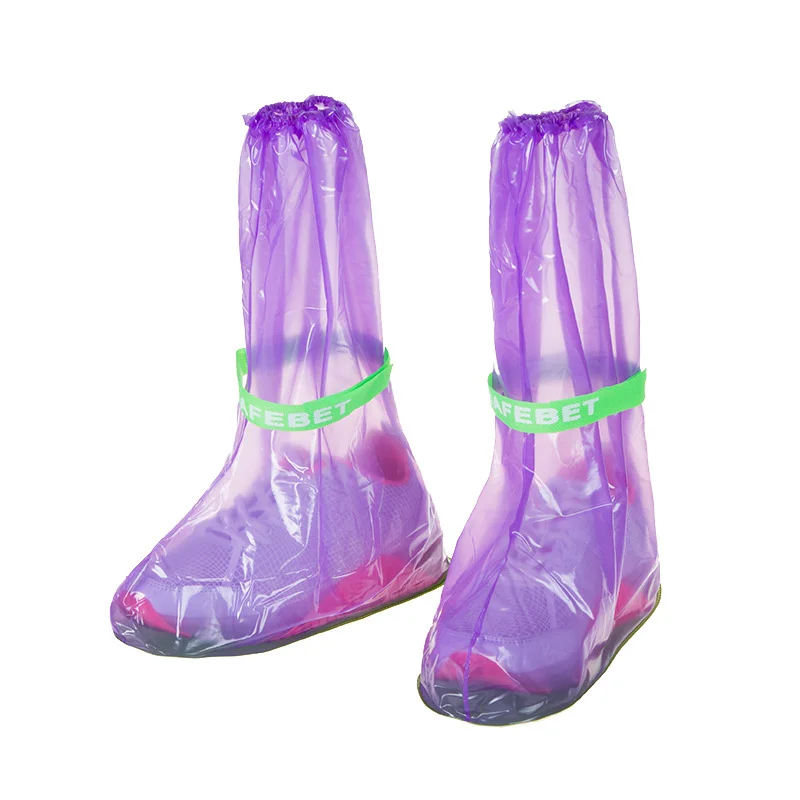 

1 Pair Rain Shoe Cover Thicken Waterproof Boots Cycle Rain Flat Slip-resistant Overshoes 19ing