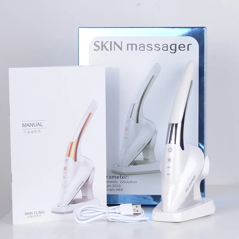 

Electric Facial Massager Rejuvenator Machine Professional Vibration Microcurrent Ion Lead In Wrinkle Remover Skin Tightening