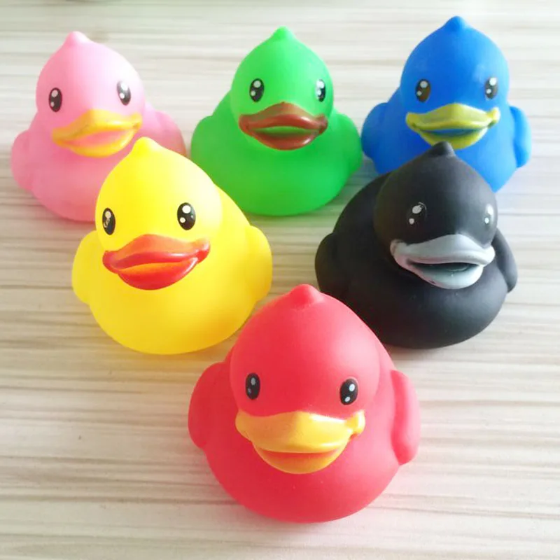 6pcs Colorful Duck Children Water Bath Toys Kids Float