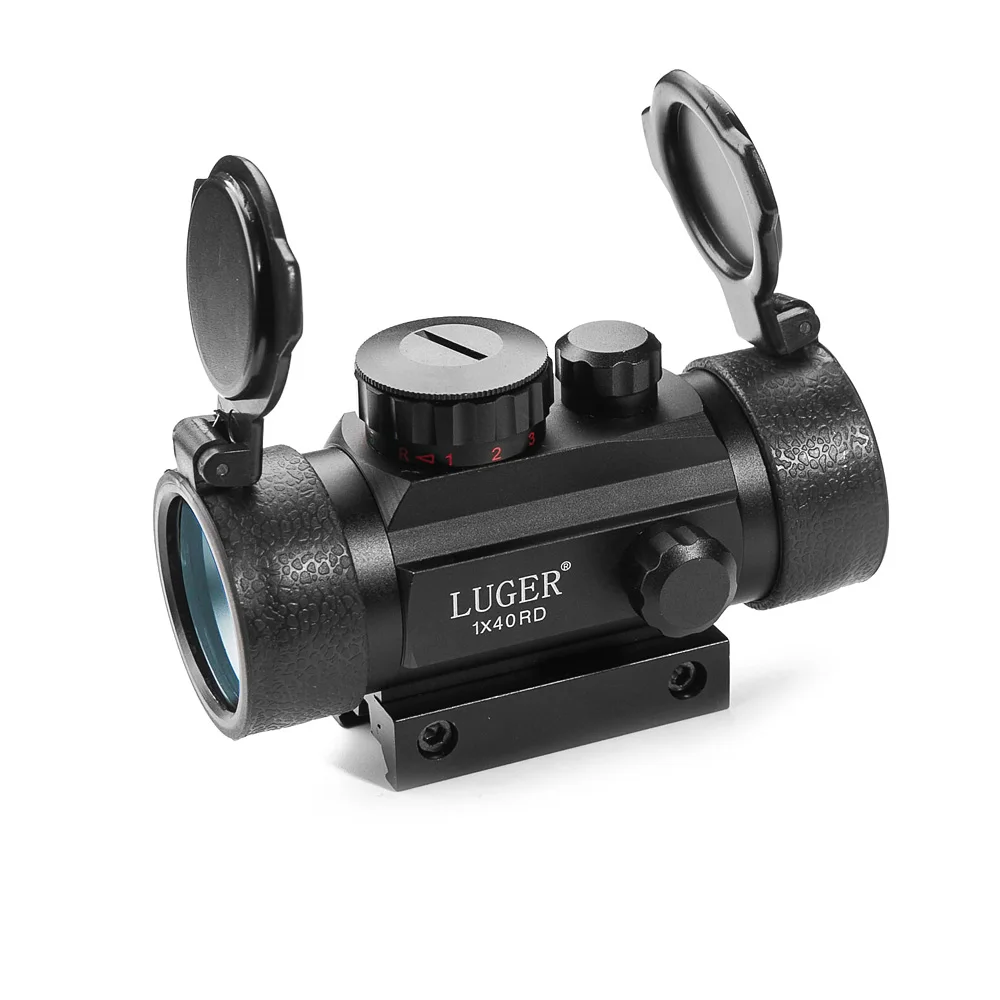 LUGER 1X30 тактический зеленый Red Dot прицел 1X40 голографическая Оптика прицел охотничья 3X44 тактический прицел подходит 11 мм/20 мм железнодорожная