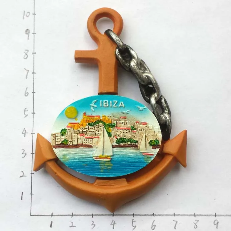 Туристический сувенир на холодильник Ibiza туристический магнитная паста магниты