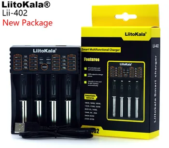 

Liitokala Lii-402 18650 Charger 1.2V 3.7V 3.2V 3.85V AA / AAA 26650 10440 14500 16340 25500 NiMH lithium battery Smart Charger