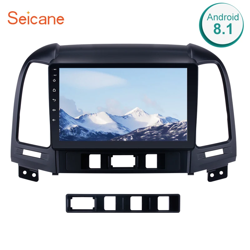 Seicane 2Din Android 8,1 9 дюймов Автомагнитола для 2005-2012 HYUNDAI SANTA FE gps Navi Стерео мультимедийный плеер головное устройство 3g Wifi