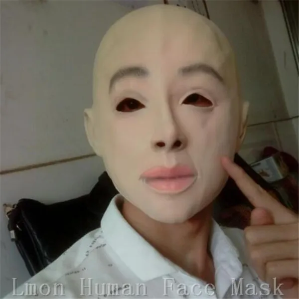Free Shipping Halloweem Cosplay Human Face Mask Hot Crossdresser