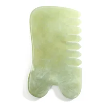 Природного камня нефрита гуаша гуа-Ша массаж рук Задняя ножка тела доски руки в форме расчески здоровый Красота релаксации лечения массажер Электрический инструмент