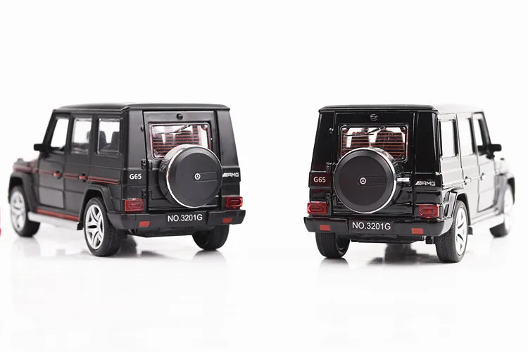 1/32 Diecasts& игрушечный транспорт Mercedes G65 AMG Модель автомобиля со звуком и светильник коллекция автомобиля игрушки для мальчика Детский подарок brinquedos