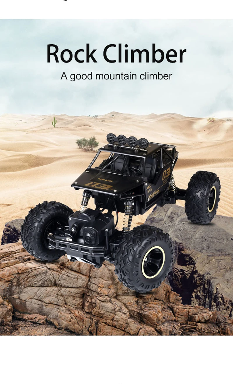 Скалолазание Rc автомобиль 4WD 2,4 GHz рок ралли 4x4 двойные двигатели Bigfoot автомобиль пульт дистанционного управления модель внедорожник