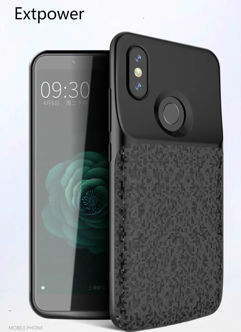 

Extpower 5500mAh Shockproof Battery Charger Case For Xiaomi Mi 6 5200mAh Charger Backup Power Bank For Xiaomi Mi 6X Cover case