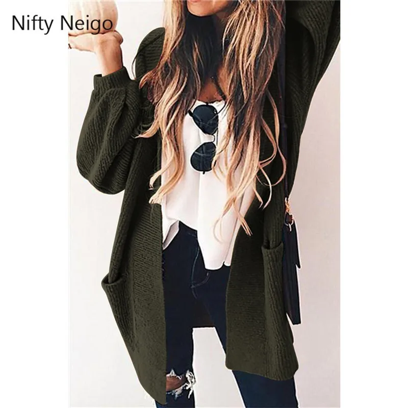 

Nifty Neigo Sweater Women Solid Cardigans 2019 Autumn Winter Long Sleeve Casual Sweaters Outwear Femal Open Stich Streetwear