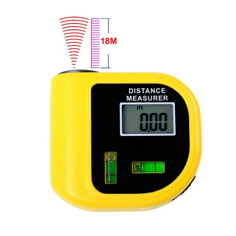 18M Rangefinders Ultrasonic Digital Tape Measure Laser Range Finder