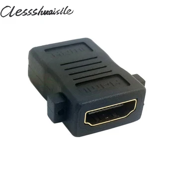 

(100pcs/lot) HDMI Female To HDMI 1.4 Female Extension Converter Adapter with Panel Mount Holes