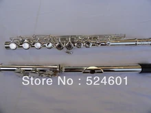 Wholesale Very good gift SUZUKI16 hole silver-plated C Flute – E key