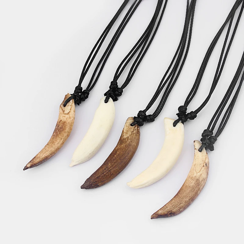 taxidermy Genuine wild boar teeth necklace tooth jewellery bracelet trophy