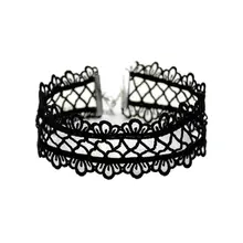 Vintage Hollow Out Lace Choker Necklace Gothic Punk Neck Rope Collar Jewelry