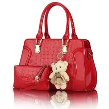 2017 Nuevas Mujeres Bolsas de Mensajero Para Mujer Compuesto Bolso de Totalizador de Las Señoras Bolsos Crossbody Bolsa de Monedero de La Cartera 2 Unidades SMYYG-A0047