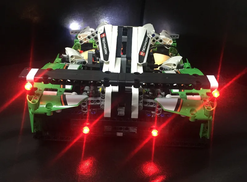 Светодиодный светильник (только в комплекте) для гоночной машины lego 42039 и 20003 24