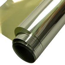 HOHOFILM 80 см x 300 см золотая и серебряная оконная Пленка стеклянная наклейка s Солнечный Оттенок отражающая одностороннее зеркало домашний офис наклейка