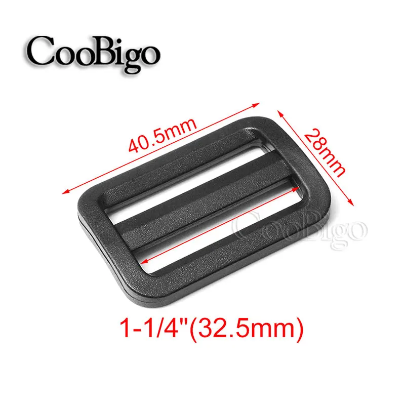 CooBigo Lot de 10 boucles à dégagement latéral 20 mm 25 mm 32 mm 38 mm 50 mm