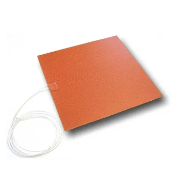 

OEM Silicone Rubber Heating Pad 200x300mm 220V 250W adhesive 1 side 100K thermistor 1000mm lead wire For 3D Printer Heated Bed