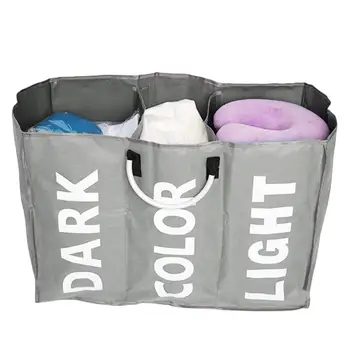 

CHUWUJU Portable Aluminum Handle Oxford Storage Bag Waterproof Foldable Shopping Baskets