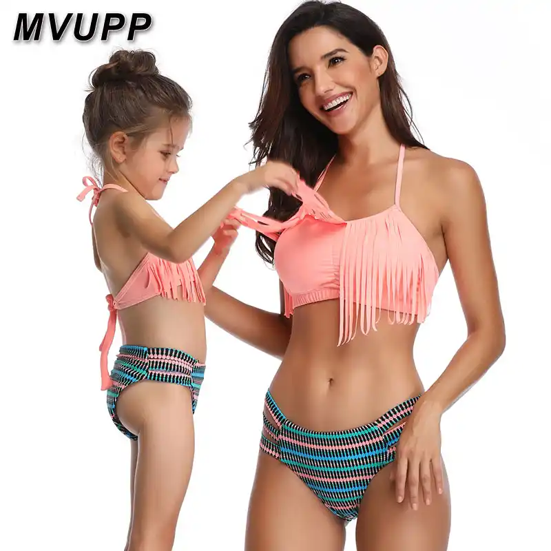 mama and baby matching swimsuits