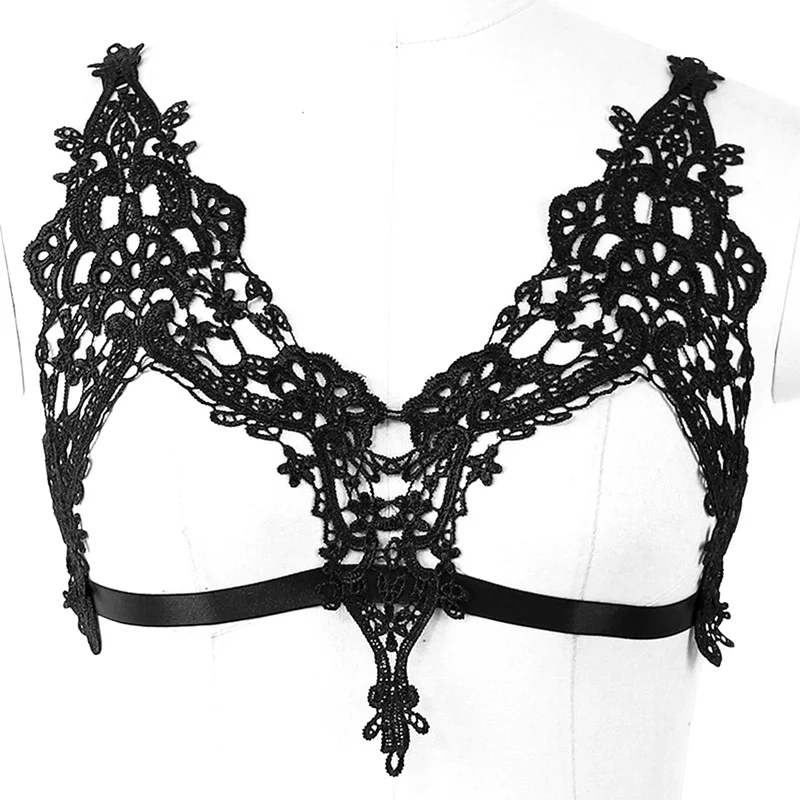 lace bralette see through Lingerie for Women Black Elastic Waist