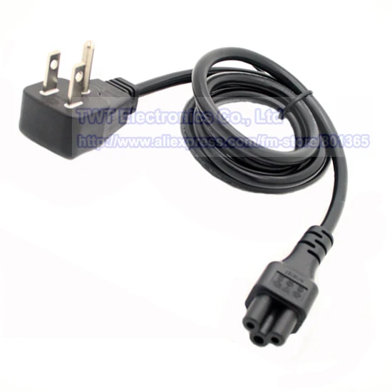 

US Flat Plug Power Cord,Nema 5-15P Male Plug to IEC 320 C5 Female Socket Adapter Cable,1Meter,4pcs ,Free Shipping