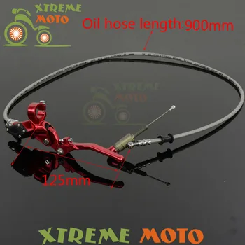 

900mm Red Hydraulic Clutch Lever Master Cylinder For 50-125cc Vertical Engine Motocross Enduro Motorcycle Dirt Bike Off Road