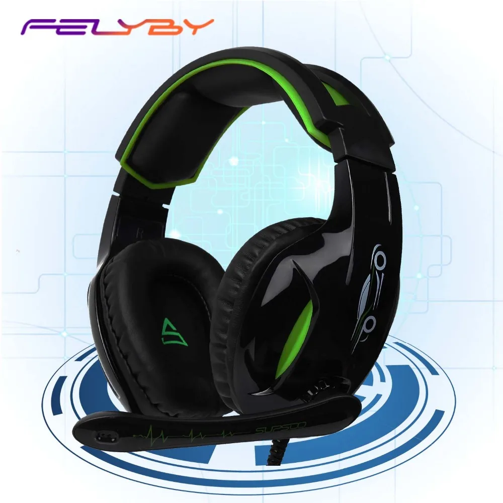 

FELYBY G813 game live computer game esports headset wired headset Gaming Headset with microphone subwoofer Stereo Earphones