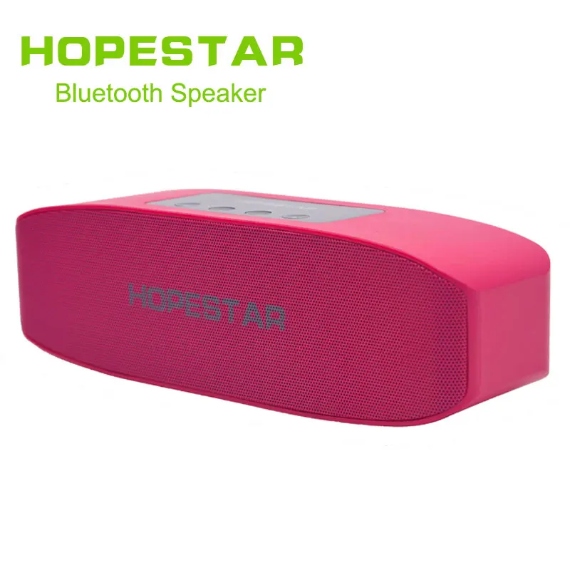 HOPESTAR H11 Bluetooth динамик Hifi беспроводной Саундбар двойной бас стерео Поддержка USB TF AUX FM с зарядным устройством для телефона - Цвет: pink without box