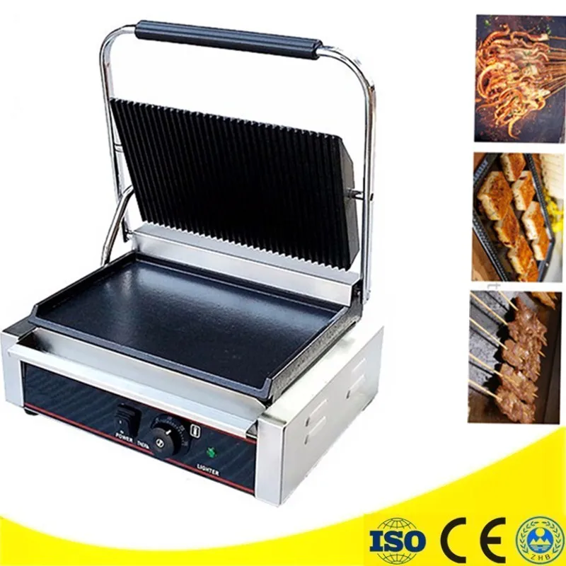 220V 3000W Electric Griddle Grill Non stick Commercial Single Plate