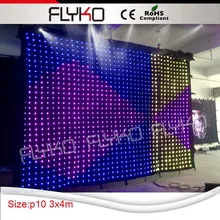 3x4 diy полноцветный декоративный светодиодный сценический фон