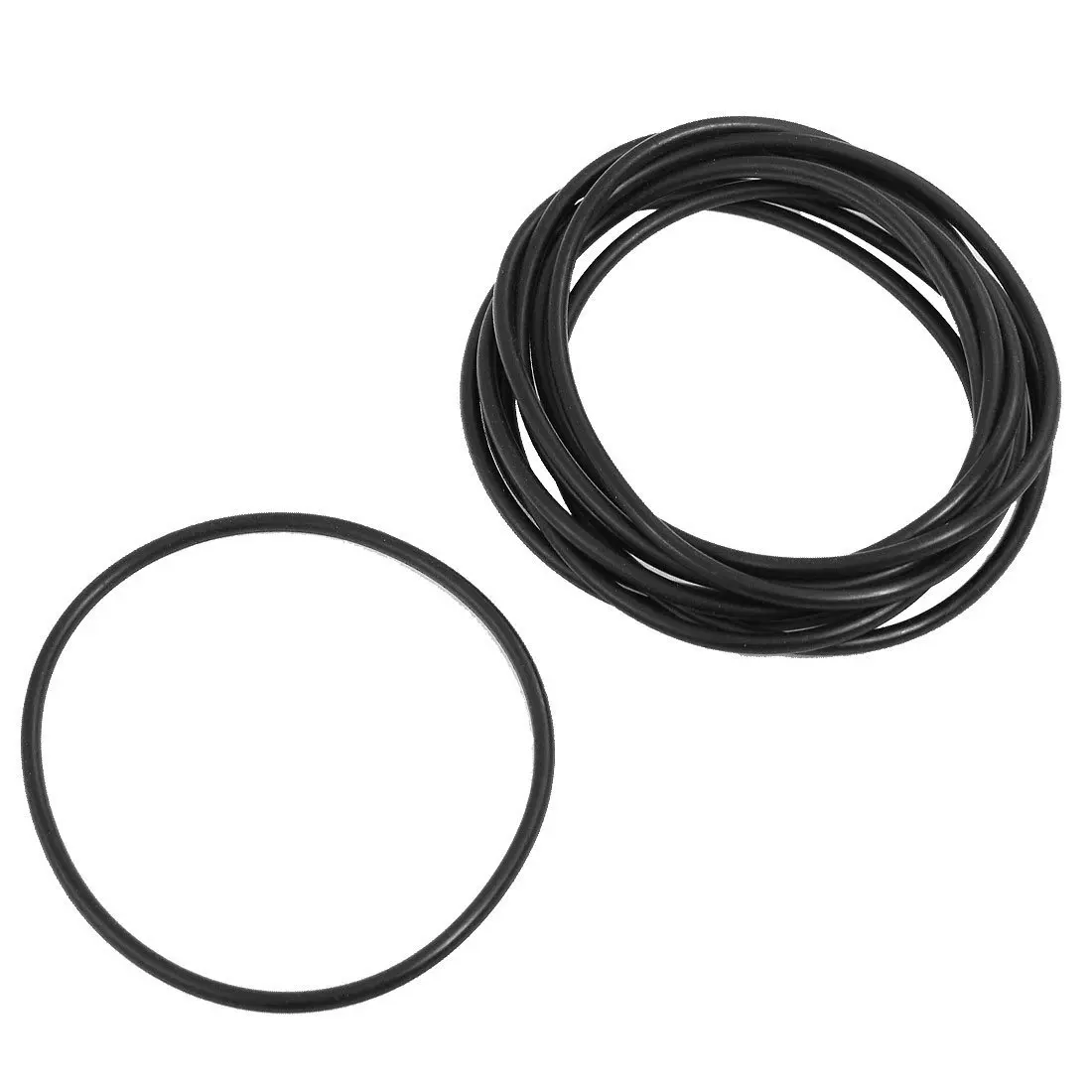 Black Nitrile Rubber NBR O-Ring Seals Washers Gasket Cross Section 2mm OD 8-80mm