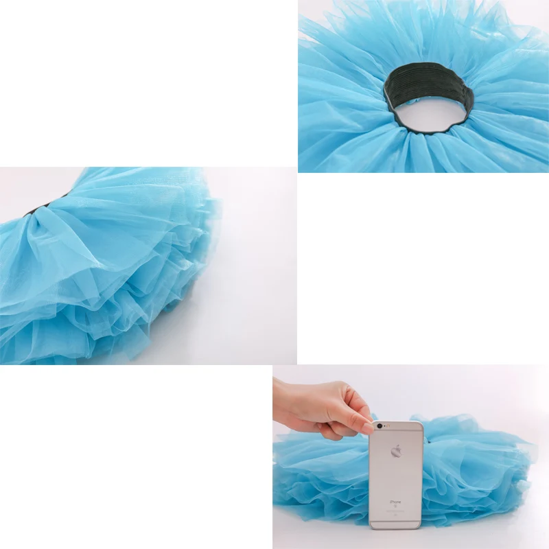 Buenos Ninos Baby Girls Fluffy 8-Layers Ballet Dance Pettiskirt Girl Princess Tulle Skirt With Pompom Puff Balls For 1-6T 2323