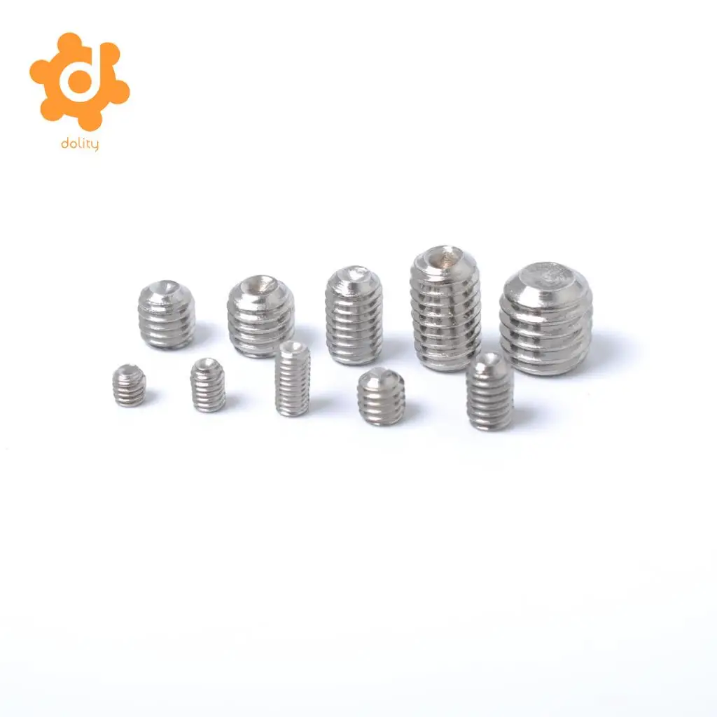 200 Pieces 304 Stainless Steel Hex Allen Head Hexagon Socket Screws Nuts Kit