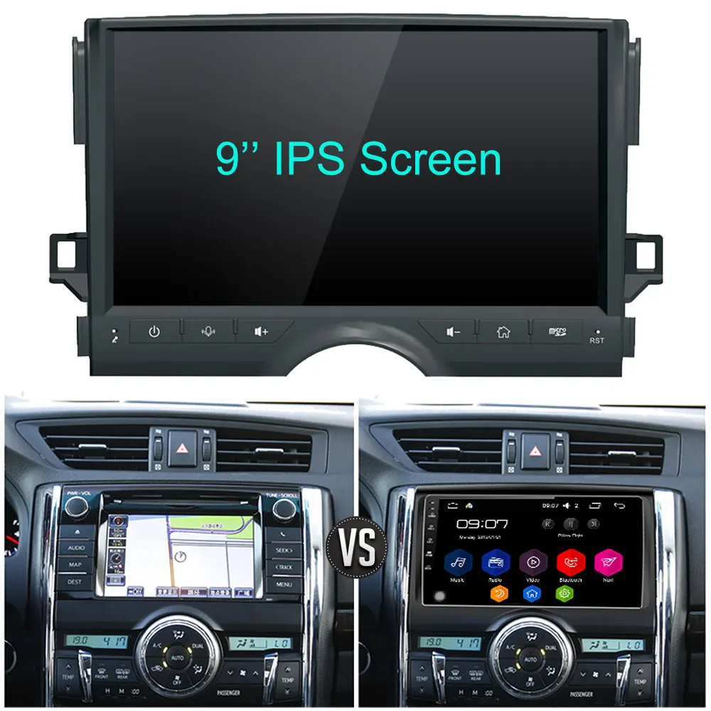 Excellent 9" IPS 4G DSP Carplay Android 8.1 Octa Core 4GB RAM 64GB ROM Car DVD Multimedia Player Radio For Toyota Reiz Mark X 2010-2017 0