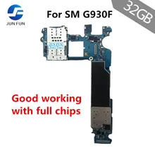 Бренд Jun Fun 32 Гб Европейская версия разблокированная материнская плата для samsung Galaxy S7 edge G930F G930F Система Android логическая материнская плата