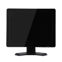 15 Inch QUAD Display screen CCTV TFT-LED Monitor with Metal Shell & 4 BNC/VGA for PC Multimedia Donitor Microscope
