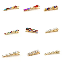 Модный с кристаллами, со стразами заколки Головные уборы для Для женщин девушке Подвески Длинные заколки невидимки для волос заколка Инструменты для укладки аксессуары